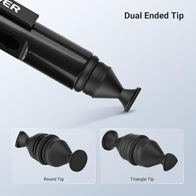 NEEWER 2 in 1 Camera Lens Cleaning Accessories Kit for Electronics, Phones, Tablets, Laptops, 1x Double Head Lens Brush Pen + 1x Cleaning Cloth, HM-51