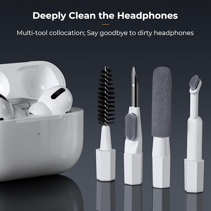 K&F Concept 20-in-1 Keyboard Cleaning Kit Laptop Cleaner with Lens Cleaning Pen, Multifunctional Electronic Device Cleaning Tool, for iPhone AirPods MacBook iPad Camera