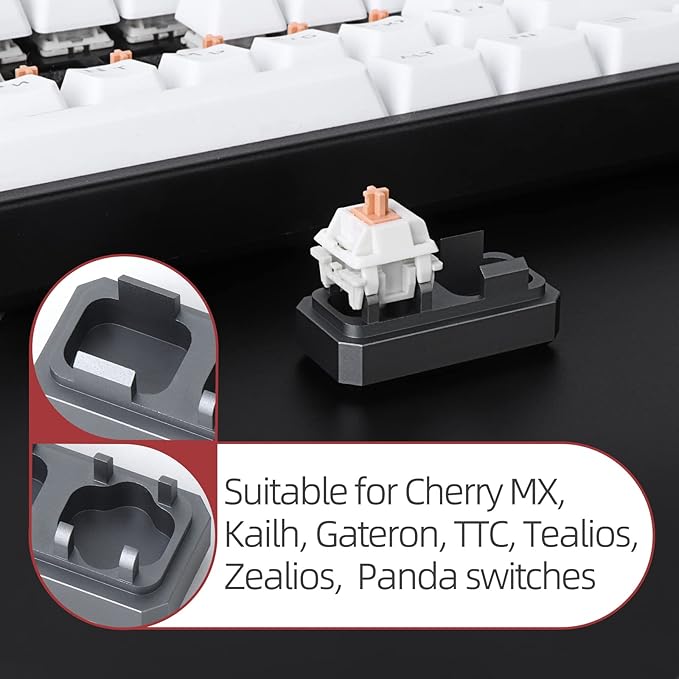 YIMAGUJRX RUNJRX 36 Switches Acrylic Lube Station for Keyboard Switch,GPL 205G0 0.53oz/15g, Switch Opener for MX Cherry Akko Panda Kailh Switch Tester,Switch Lube Kit for Gaming Keyboard