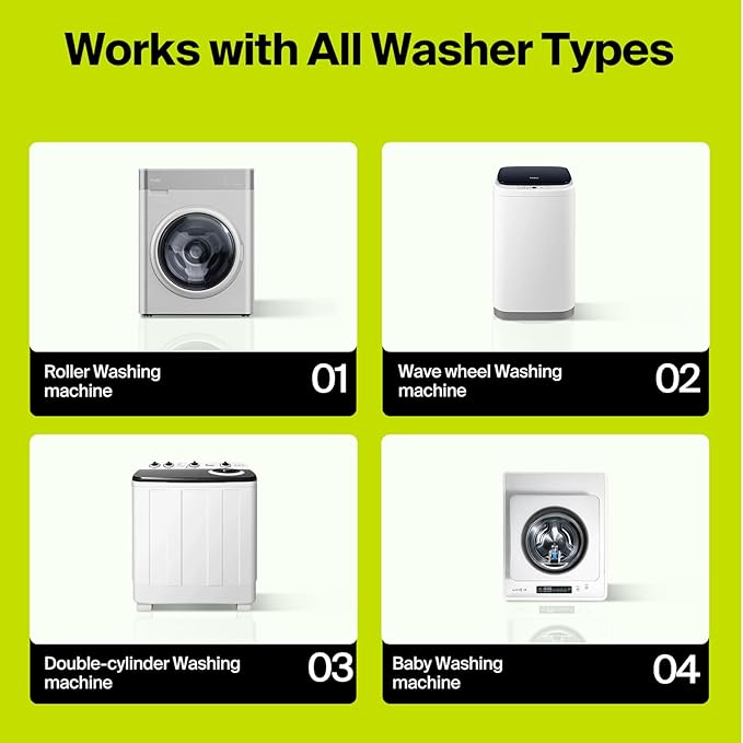 Washing Machine Cleaner Tablets 24 Count, Lavender Scent High Foaming Washer Deodorizer, 3-in-1 Clean Fresh Maintain for Front Load & Top Load, Deep Clean Drum & Tub, Septic Safe