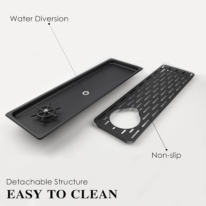 Pitcher Washer, Espresso Washer, Drainage and Drip Tray Stainless Steel Bar Glass Washer is The Sink, and The Cup Spray Washer is The Home Kitchen Hotel Cafe Restaurant (KF25-Silver)