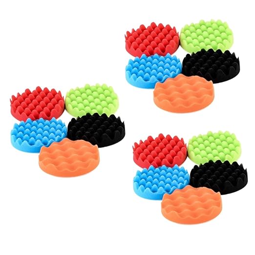 15pcs Polishing Pads for Car Buffing Compound Kit Wool Discs Car Detailing Accessories Bar for Auto Detailing Interior Accessories