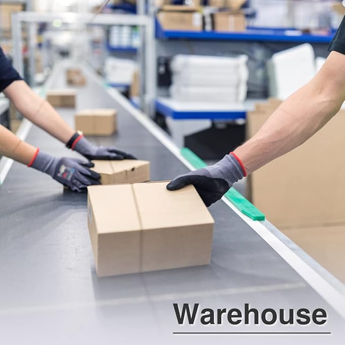 KAYGO Safety Work Gloves MicroFoam Nitrile Coated-60 Pairs, KG18NB,Seamless Knit Nylon Glove with Black Micro-Foam Nitrile Grip,Ideal for General Purpose,Automotive,Home Improvement, Large