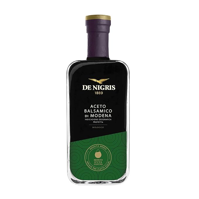 De Nigris Balsamic Vinegar Of Modena Excellence Line Organic Medium Intensity 8,5 Oz (250ml) | Balsamic Vinegar Organic Is Made Exclusively From Raw Materials | Balsamic Vinegar From Modena Italy