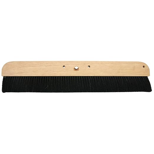 MARSHALLTOWN 18 Inch Wood Backed Concrete Broom, Horsehair Bristles, Made in The USA, 6596