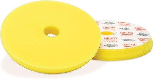 Griot's Garage 5.5” Perfecting Foam Pads for Car Polishing and Detailing, Buffing Pads for Paint Correction, Polishing, and Waxing, Yellow, Set of 2