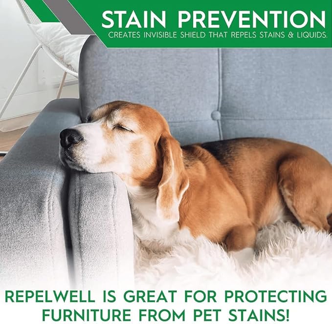 RepelWell 3-Pack Total Care Kit | Fabric & Footwear Protection Spray Bundle - Shoe & Boot, Upholstery, and Apparel Protectant spray – Stain & Water Repellent for Home, Clothes & Gear – Non-Toxic