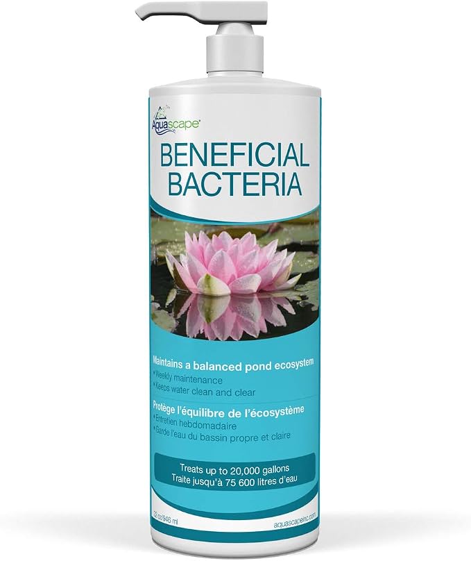Aquascape Beneficial Bacteria Liquid Water Treatment for Ponds and Water Gardens (32 Oz / 946 ml)