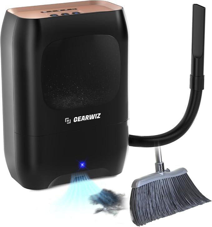 Gearwiz Touchless Automatic Electric Vacuum Dustpan with Nozzle Attachment – Hands-Free, Multi-Mode Floor Cleaner for Professional Use