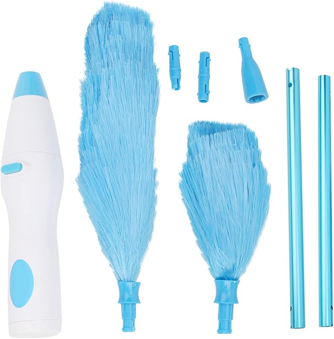 Acouto 180 Bendable Electric Duster Window Blinds Furniture Cleaning Tool Electric Duster for Home Cleaning Dusters Spin Battery Operated Electrical that Runs by Batteries