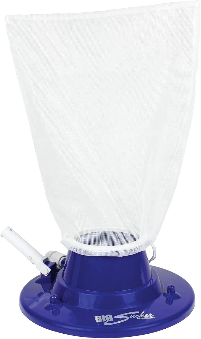 Poolmaster 28300 Big Sucker Manual Pool Leaf Vacuum Head + SWIMLINE Telescopic Aluminum Pool Cleaning Pole