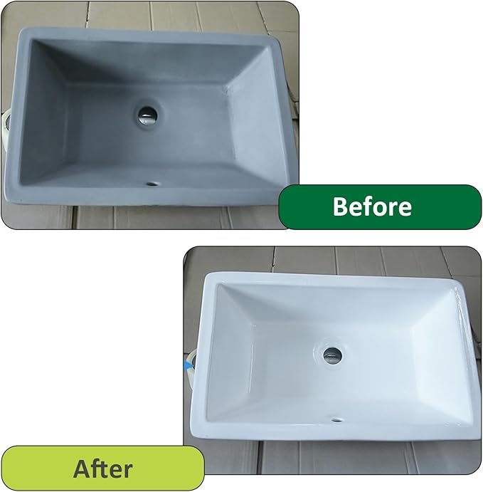 NADAMOO 2-Parts Tub and Tile Spray Paint, Enamel Aerosol Refinishing Paint for Bathroom Porcelain Bathtub Sink, 2 Cans, Semi-Gloss White