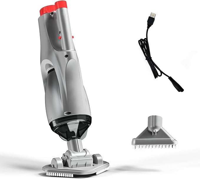 VOLTERA 05 Cordless Handheld Pool Vacuum – Rechargeable Spa & Small Pool Cleaner for Quick Debris Removal, Lightweight Spot Cleaning for Hot Tubs, Steps, Corners & Tight Spaces