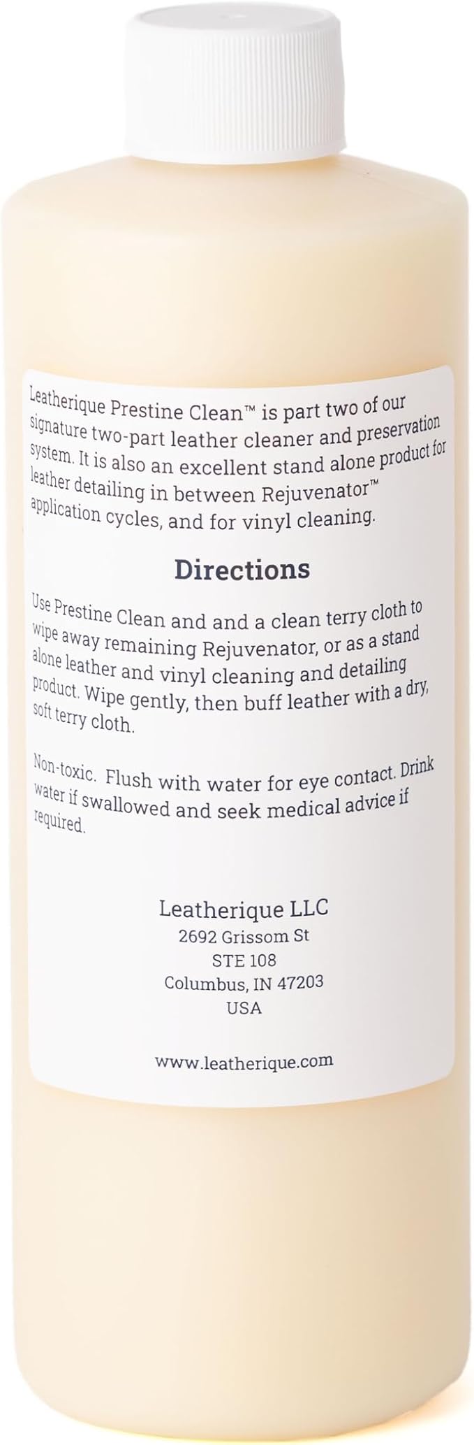 Leatherique Leather Care & Preservation Set - 16 oz | Leatherique Rejuvenator Oil & Prestine Clean 2-Step System | Softens, Conditions & Preserves Leather | Perfect for Cars, Furniture, Saddles & More