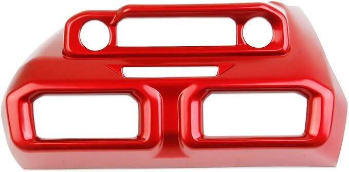 Center Console Air Vent Cover Trim Kit Accessories for 2024-2025 Ford Mustang (deep red)