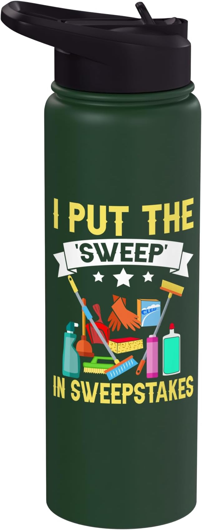 I put the Sweep in Sweepstakes Cleaning Stainless Steel Insulated Water Bottle