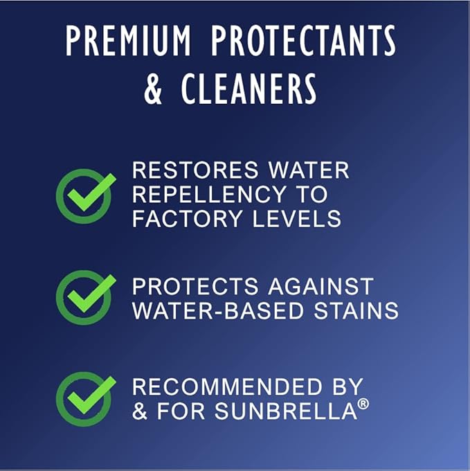 303 Products Fabric Guard, Water Repellent Spray for Outdoor Fabrics – Protects Upholstery, Cushions & Canvas, Stain Protection, Sunbrella Recommended, 1 Gallon