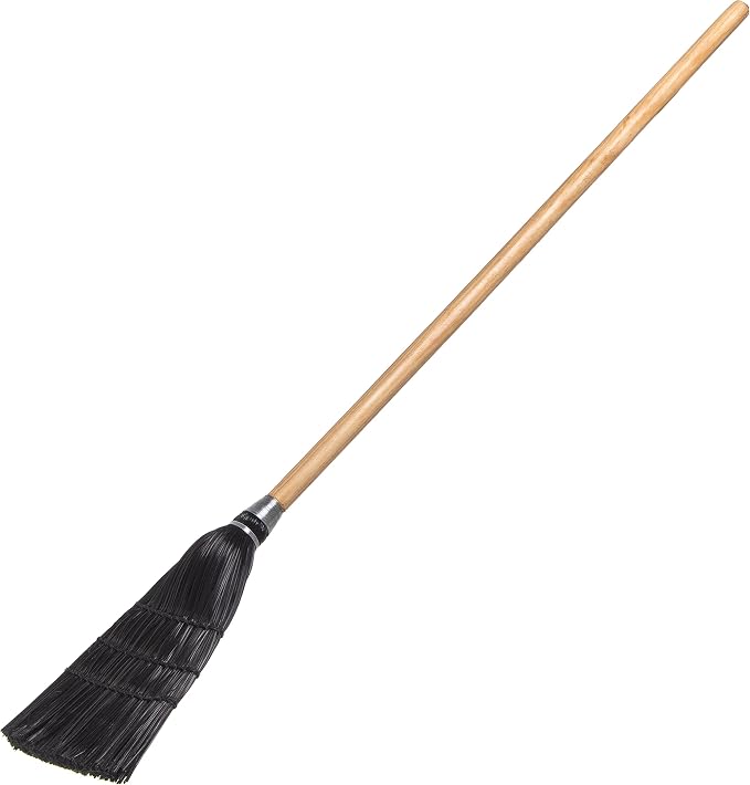 Carlisle FoodService Products CFS Synthetic Corn Black Toy/Lobby Broom - 1 Each. (Pack of 4)