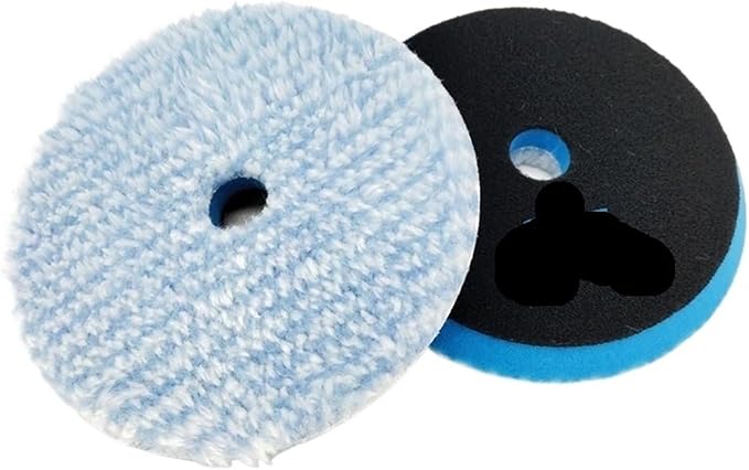 5/6"New Microfiber Cutting Wax Removal Pad Microfiber Polishing Pad Detailing Wax Applicator Pad For Waxing/Polishing ﻿(2pcs,6Inch Backer)