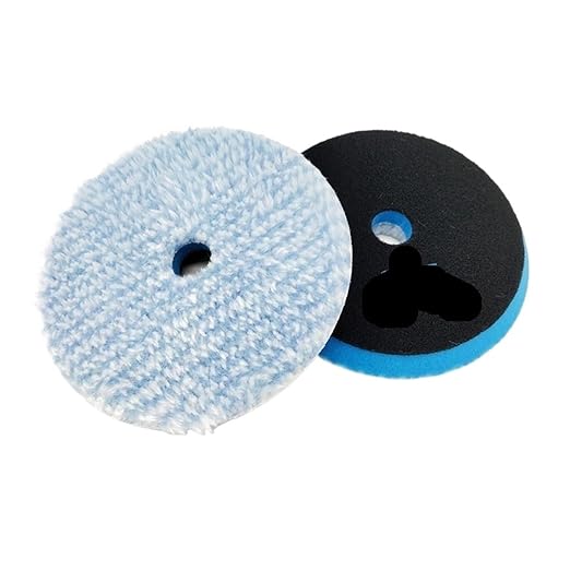 5/6" New Microfiber Cutting Wax Removal Pad Microfiber Polishing Pad Detailing Wax Applicator Pad for Waxing/Polishing ﻿(2pcs,6Inch Backer)