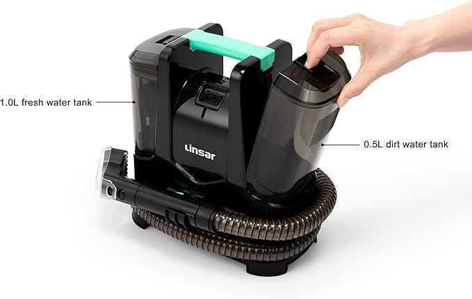 Carpet Spot Cleaner - Multi-Purpose - Portable Carpet and Upholstery Cleaner - Car and Auto Detailer - Pet Stain Eraser PowerBrush Star Carpet Cleaner Machine