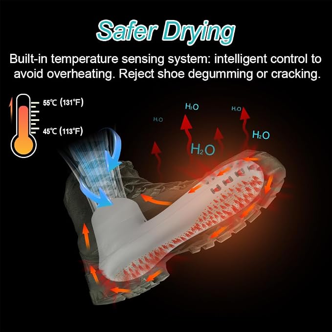 Home Care Wholesale Shoe Dryer and Deodorizer with Timer - Shoes Boots Socks Gloves Dryer Warmer, No Noise | Strong Wire | US Plug