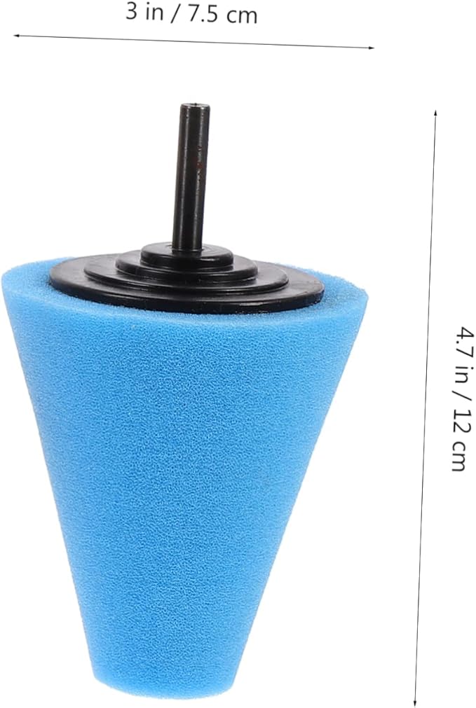 Unomor 15pcs Car Wheel Polishing Sponge Buffing Tools for Electric Drills for Wheels Mudguards and Uneven Surfaces