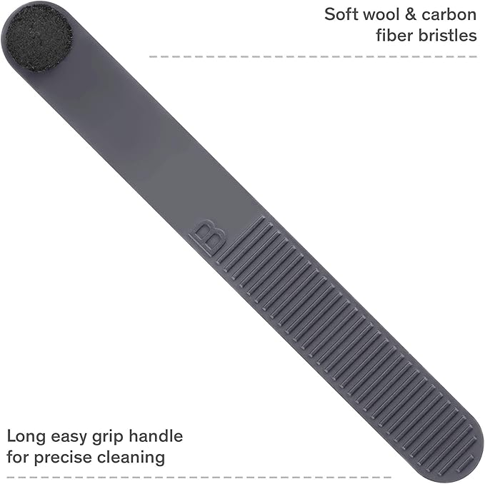 Boundless Audio Record Cleaning Kit - Vinyl Brush Bundle with Stylus Brush, 6.75oz Record Cleaner Solution, Microfiber Cloth & Label Protector - 5 Piece Cleaning Kit