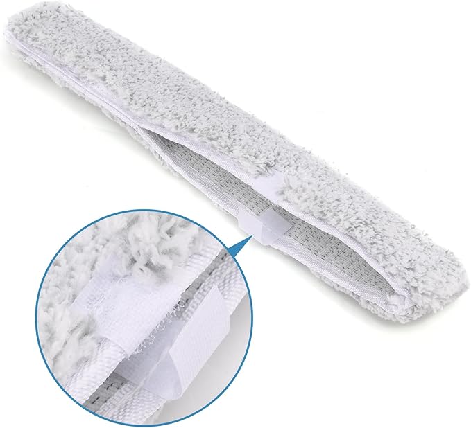 Squeegee Replacement Head for Window Cleaning, Suitable for Windows, Glass Doors, and Mirrors, Shower Scraper Cleaner (Replacement Head Only)