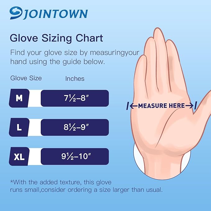 Jointown Basic Heavy Duty Nitrile Gloves, Mechanic Gloves 8 Mil Nitrile Disposable, with Raised Diamond Texture, Case of 100, Orange, Large