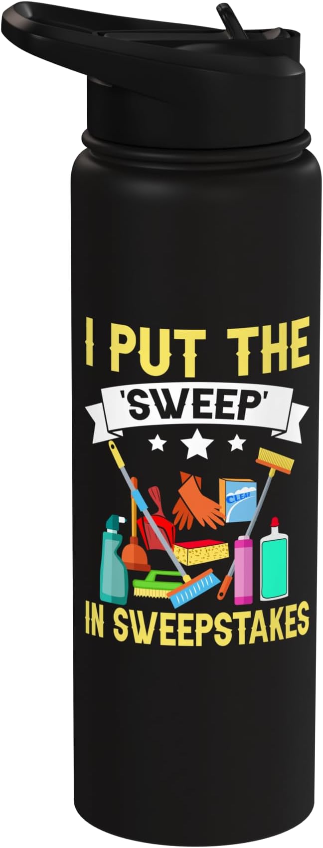 I put the Sweep in Sweepstakes Cleaning Stainless Steel Insulated Water Bottle