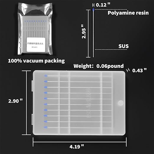 ESD Safe Anti-Static Gel Swabs for Semiconductor Cleaning - Stainless Steel Handle, Non-Abrasive Tips for Chips, PCB, Circuit Boards | No Residue, Lab-Grade, Precision Electronics Maintenance