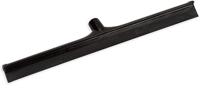 SPARTA 3656803 Plastic Floor Squeegee, Shower Squeegee, Heavy Duty Squeegee With Rubber Blade For Windows, Glass, Shower Doors, Floors, Windshields, 24 Inches, Black