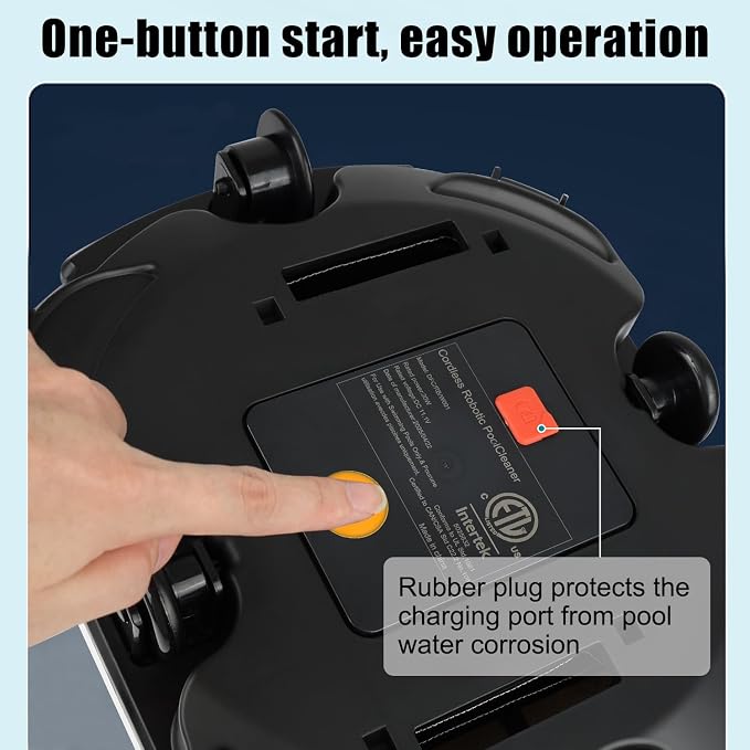(2026 Upgrade) TCEUMIK Cordless Robotic Pool Cleaner 150 Mins Runtime, Automatic Pool Robot Vacuum with Dual Motors Climbs Slopes Under 23° Above Ground Pool & In-Ground Flat Pools Up to 914 Sq.Ft