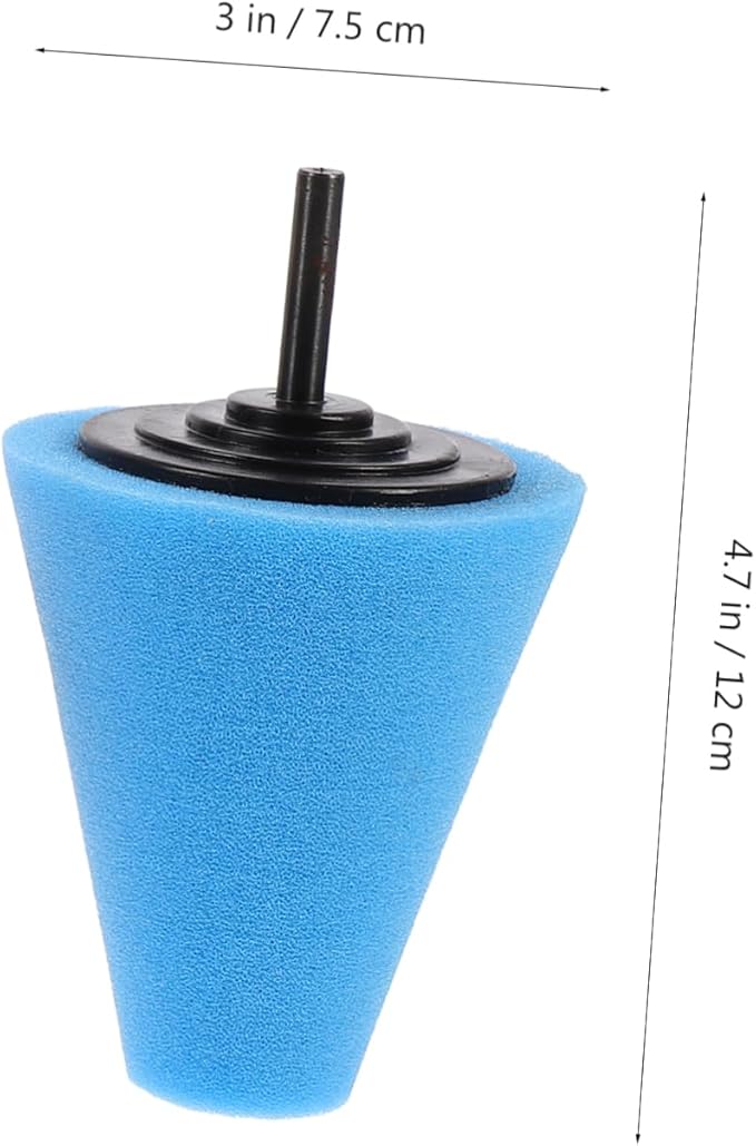 Unomor 9pcs Automotive Wheel Buffing Cone Efficient Polishing Pads for Car Wheels Mudguards More Compatible Electric Drills for Professional Shine