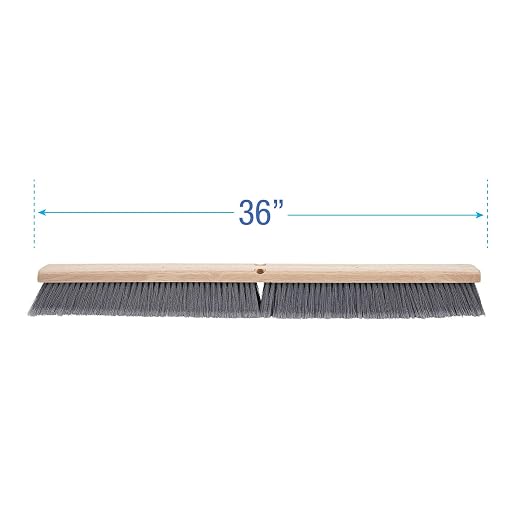 Boardwalk 20436 Floor Brush Head, 3" Gray Flagged Polypropylene, 36"