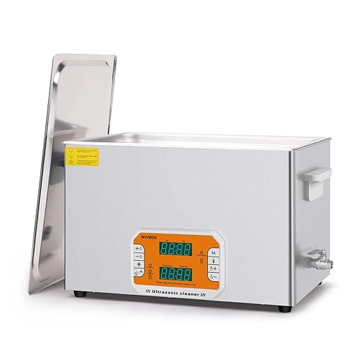 Ultrasonic Cleaner,30L 600W Touch Screen Control Ultrasonic Cleaning Machine with Timer&Heater,Sonic Cleaner for Gun,Carburetors,Parts,Chain Cleaning (Including Baskets)