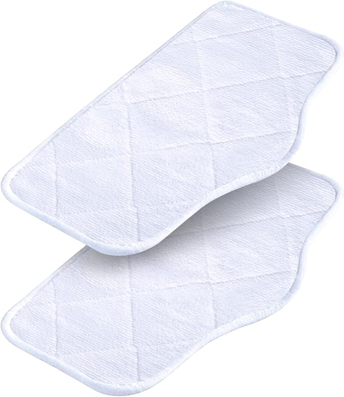 Steam Mop Pads for GHORA Steam Mop Cleaner, 2 Packs