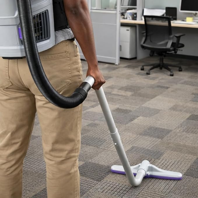 14″ EZ Glide Floor Tool with 2 Piece S Wand Replacement for ProTeam and Hoover C2401 Backpack Vacuums — fits Super Coach Pro and Shoulder Vac Pro, Replaces # 101446