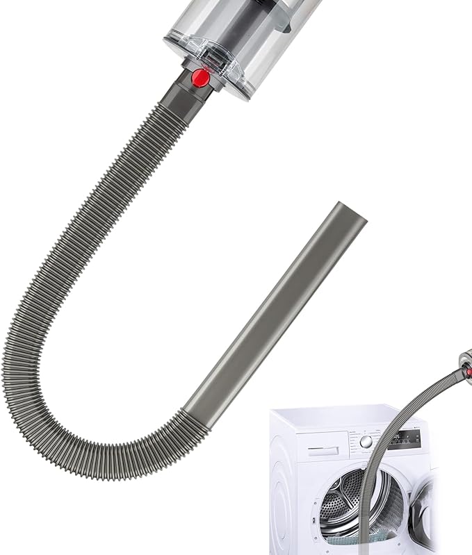 Dryer Vent Lint Removal Tool Vacuum Attachments Hose for Dyson GEN 5 V15 V12 V11 V10 V8 V7 Detect Outsize Slim Absolute Cyclone Vacuum Cleaner Dryer Cleaner Kit Nozzle Crevice Flexible Hose