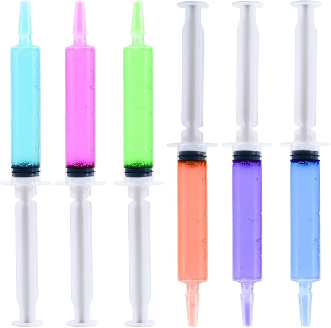 FOCUSLINE 50 Pack Jelly Shot Syringes, 1.5 OZ Capacity Plastic Shot Glasses, Durable Jelly Shot Syringes with Lid, Perfect for Halloween, Thanksgiving, Christmas