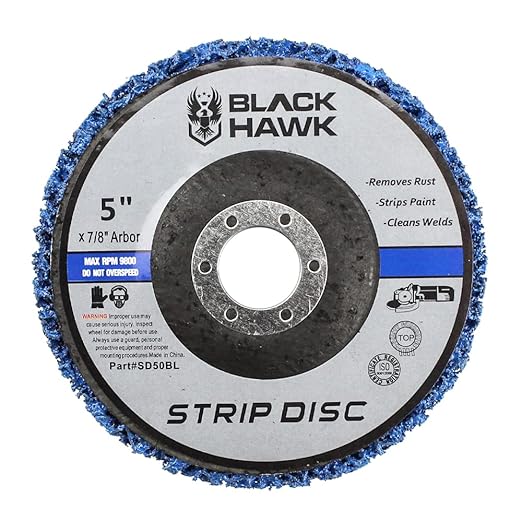 BHA Easy Strip Discs Clean and Remove Paint, Rust and Oxidation 5” x 7/8” - 5 Pack