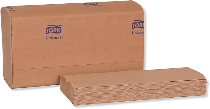 Tork Multifold Hand Towel Natural H2, Universal, 100% Recycled Fibers, 16 x 250 Sheets, MK530A