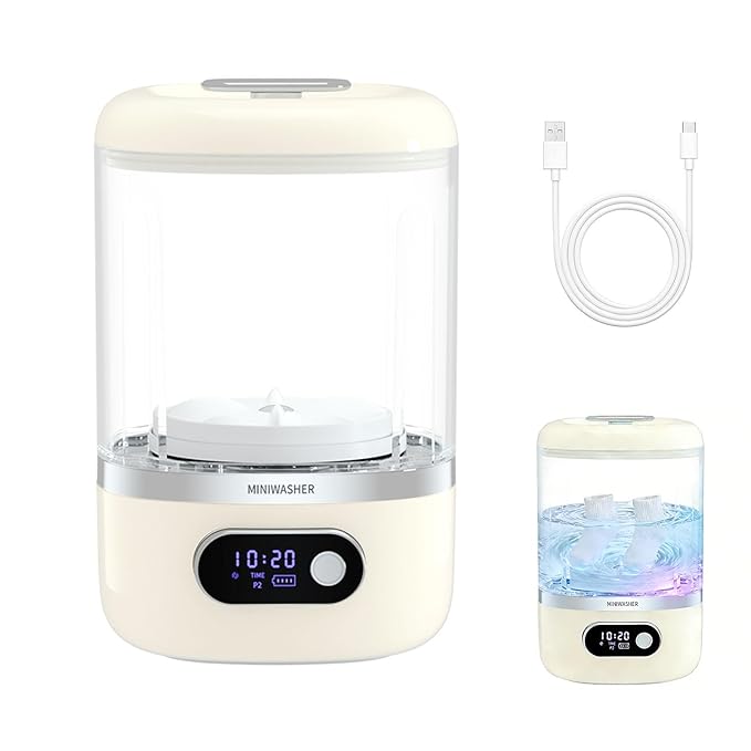 Retainer cleaner and portable washing machine