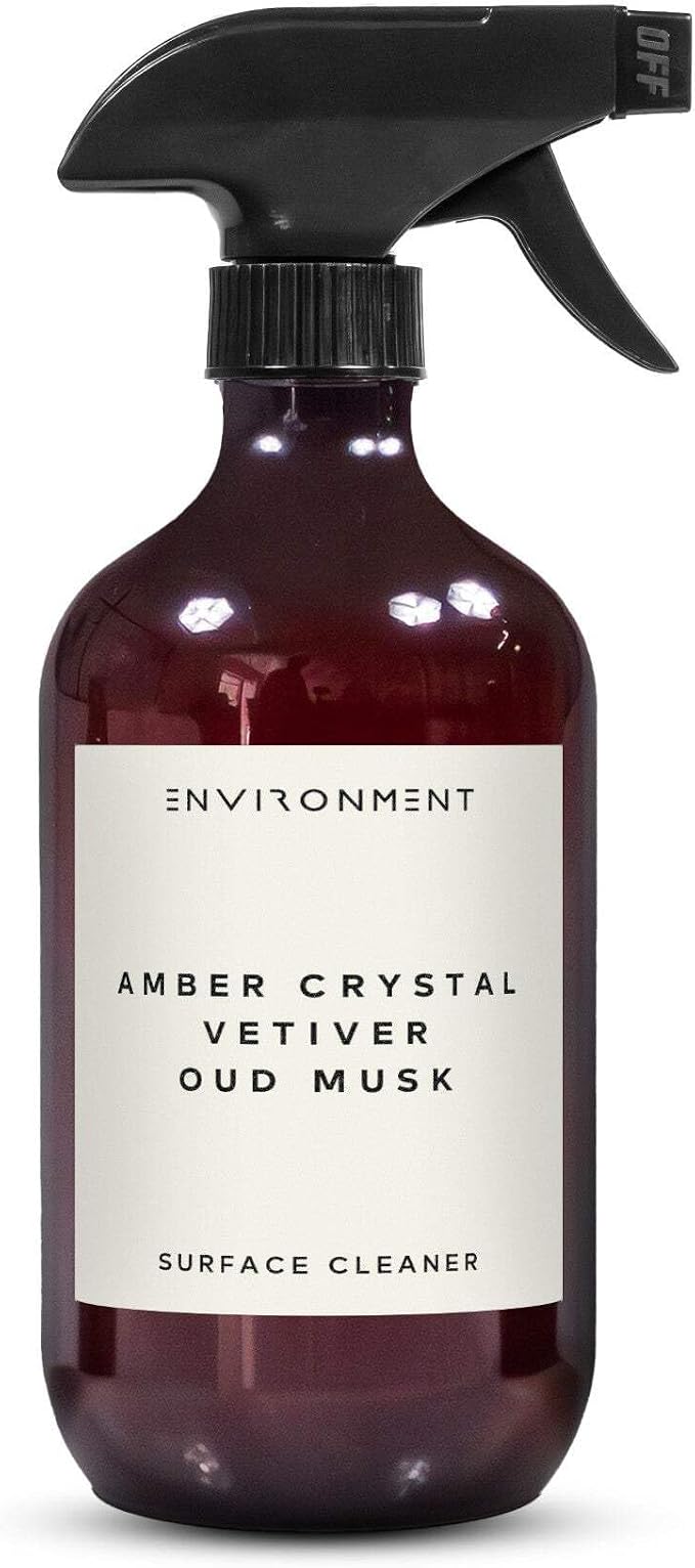 ENVIRONMENT Inspired by Designer Perfume BR540 Surface Cleaner, 16oz Luxury Surface Cleaner (Amber Crystal | Vetiver | Oud Musk) Home Essentials, Scented Cleaning Products, Vegan & Cruelty-Free