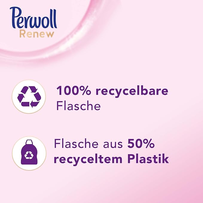 Perwoll Renew Wool & Fine Fabric Care (1 x 21 Wash Loads) Liquid Detergent for Wool, Silk and Fine Fabrics