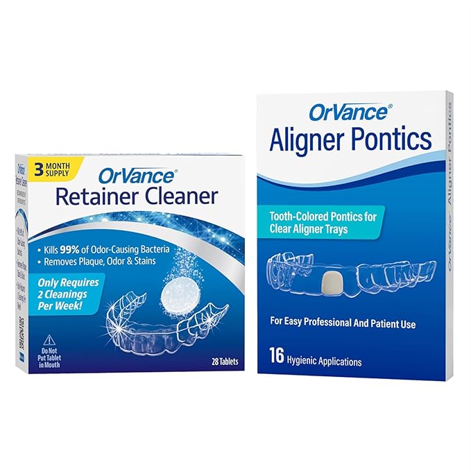OrVance Retainer Cleaner Tablets (28 Count) & OrVance Pontics (16 Count)