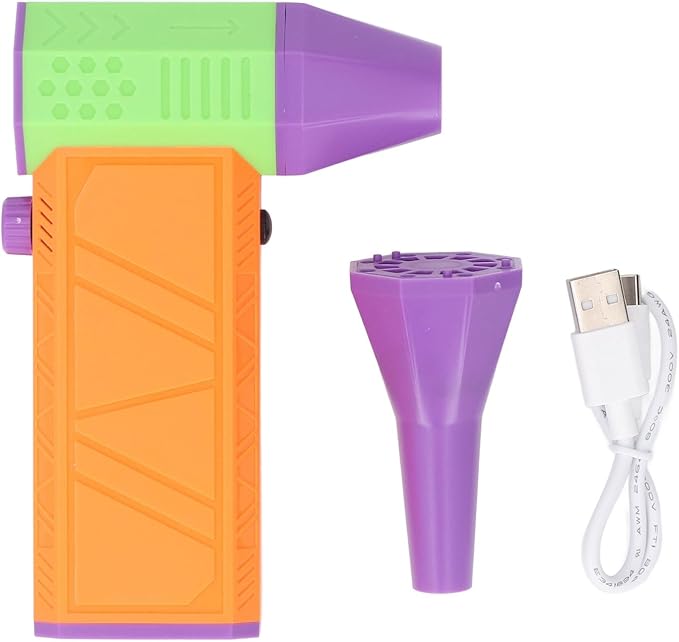 Handheld Air Blower Cordless Electric Duster Rechargeable High Speed Stepless Speed Adjustment Type C Fast Charging for Car Computer Keyboard Cleaning