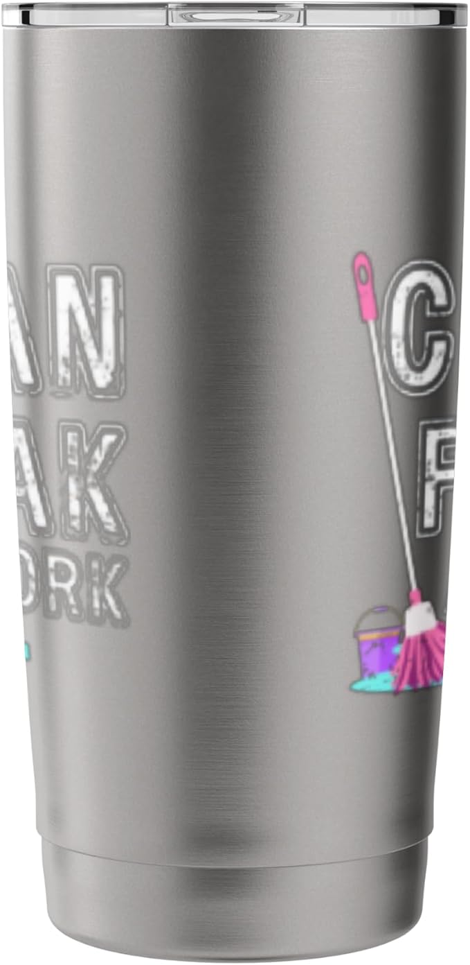 Clean Freak at Work Cleaning Stainless Steel Insulated Tumbler