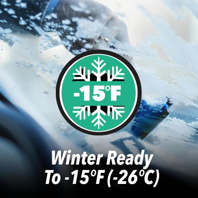 Clean Revolution EV Windshield Washer Fluid, 128oz 2-Pack, 100% Methanol-Free, Winter Ready up to -15°F, Compatible with Electric Vehicles and Performance Cars (2 Pack)